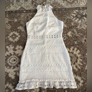Two Sisters High Neck Lace Dress